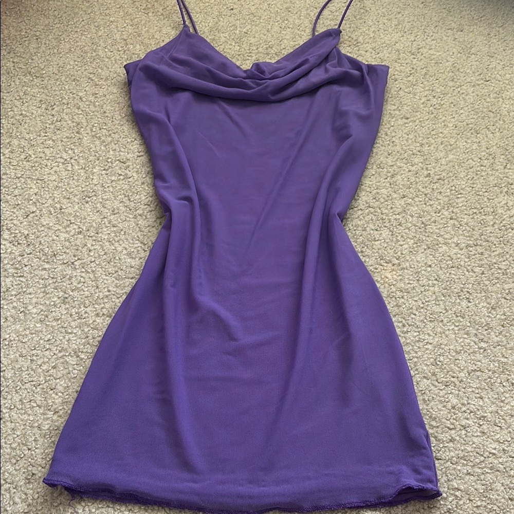 Elegant Purple Women's Dress